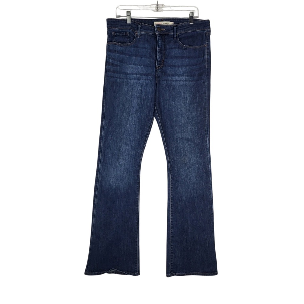 Levi Strauss Signature Jeans Women's 12 Blue Mid Rise Bootcut Western Stretch